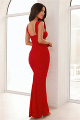 Bodycon Extravaganza Maxi Dress Red