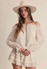 Nessa Off the Shoulder dress - Restock