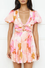 Cherry Bombshell Mini Dress Pink