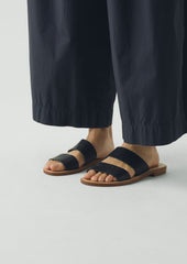 La Botte Gardiane Marcelle Leather Sandals | Black