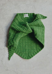Knitted Wool Bandana | Garden Green