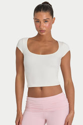 ButterCloud™ Crop Top in Coconut