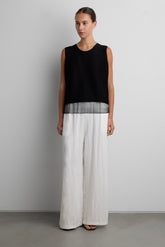 OVERSIZED PLISSE TOP