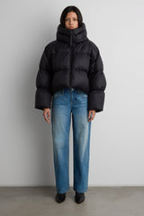 OVERSIZED HOODED DOWN FILL PUFFER JACKET