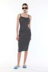 FITTED STRIPED DRESS