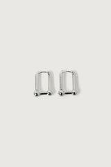 BALL LINK HOOP EARRINGS