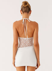 Enchant Lace Mini Dress - Ivory
