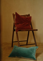 Square Velvet Cushion Cover | Raspberry