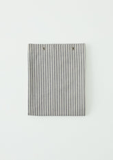 Organic Ticking Stripe Shower Curtain | Ecru/Graphite