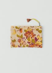 Remnant Fabric Kantha Pouch | Rose/Mimosa