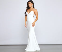 Holly Lace-Up Back Mermaid Dress