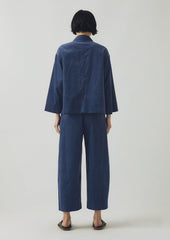 Organic Cord Shirt | Denim Blue