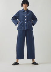 Organic Cord Shirt | Denim Blue