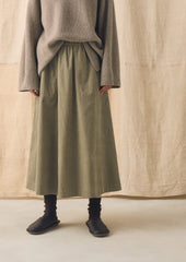 Organic Cord Pull On Skirt | Spelt