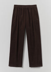 Organic Cord Lounge Trousers | Bitter Chocolate