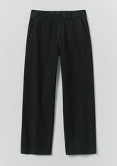 Rory Overdyed Micro Houndstooth Cotton Trousers | Oil Green