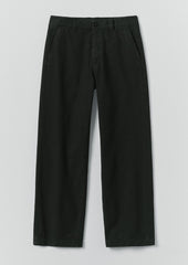 Rory Overdyed Micro Houndstooth Cotton Trousers | Oil Green