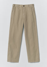 Rory Elasticated Cotton Linen Trousers | Salt