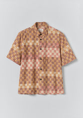 Variegated Block Print Cotton Shirt | Mace