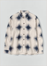 Mosaic Cotton Ikat Shirt | Slate/Putty
