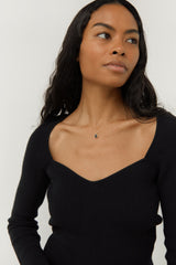 CURB CHAIN WITH ONYX PENDANT