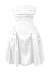 Cowl Neck Pink A-line Short Dress