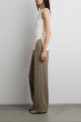 MID-RISE WIDE LEG PANT
