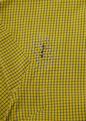 Renewed Check Crinkle Cotton Dress Size L (97) | Slate/Pomelo