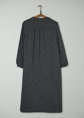 Reworn Emma Shirt Dress Size 12 (1869) | Charcoal