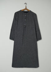 Reworn Emma Shirt Dress Size 12 (1869) | Charcoal