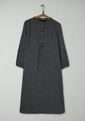 Reworn Emma Shirt Dress Size 12 (1869) | Charcoal