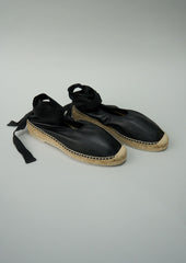 Reworn Hereu Espadrilles Size 40 (610) | Black