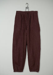 Reworn Sail Stripe Fishermans Trousers Size S (1001) | Bitter Chocolate