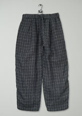 Reworn Check Linen Trousers Size M (1233) | Multi
