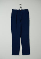 Reworn Pleat Trousers Size S (084) | Navy