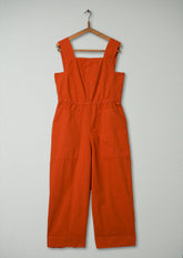 Reworn Cotton Linen Jumpsuit Size 6 (1287) | Spice
