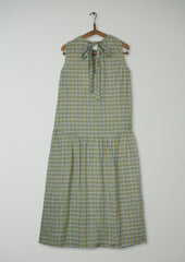 Reworn Elm Check Dress Size 6 (1710) | Ciel Blue