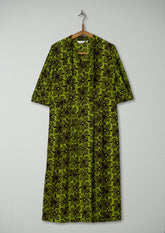 Reworn Tie Neck Print Dress Size 4 (1636) | Multi
