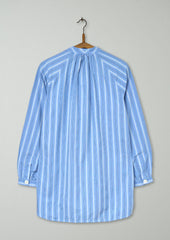 Reworn Tie Neck Stripe Shirt Size 6 (767) | Multi