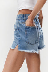 MID-LENGTH JEAN SHORT
