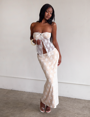 KAROLINA SKIRT - WHITE : WHITE LACE