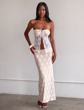 KAROLINA SKIRT - WHITE : WHITE LACE