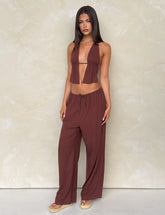 LAINEY PANT - CHOCOLATE
