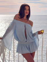 TESSIE PLAYSUIT - BABY BLUE