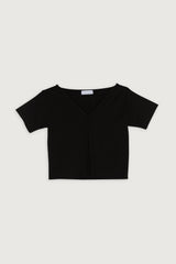 HOOK CLOSURE CROPPED TEE