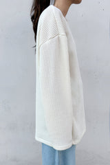 OVERSIZED RIBBED TOP