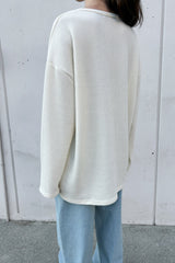 OVERSIZED RIBBED TOP