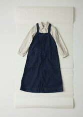Patch Pocket Denim Dungaree Dress | Indigo