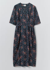 Provencal Paisley Print Cotton Poplin Dress | Provencal Blue