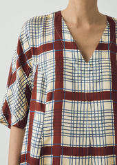 Tablecloth Print Dress | Soya/Multi
